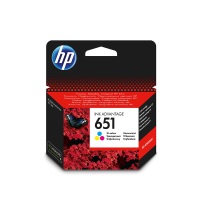 HP 651 C2P11A RENKLİ ORJİNAL KARTUŞ DeskJet 5645 / 5575